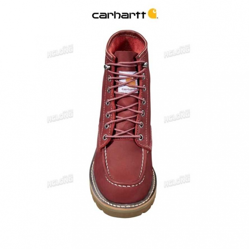 Bordeaux Carhartt Legere 6-Inch Moc Non-Sécurité Embout Wedge Boot - Danmark KWE-4901074