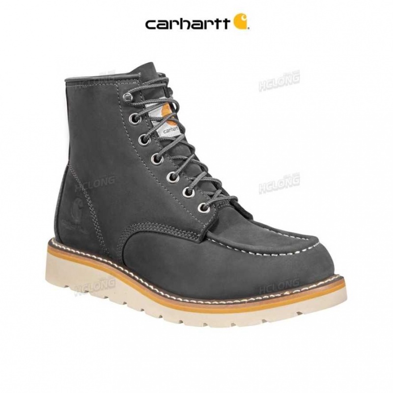 Noir Carhartt Legere 6-Inch Moc Non-Sécurité Embout Wedge Boot - Danmark VFE-9101929