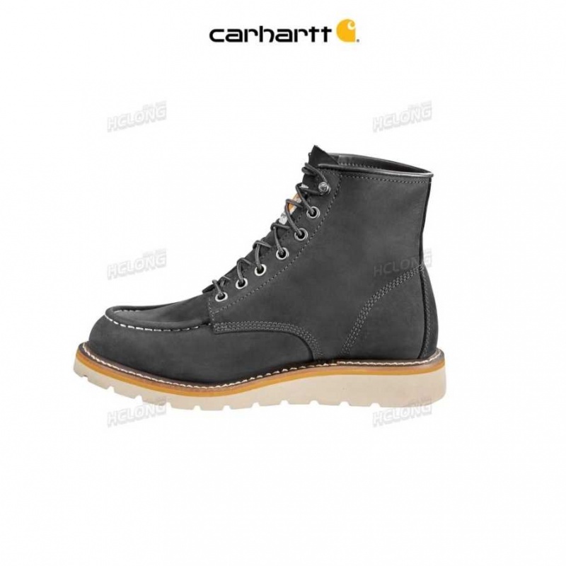 Noir Carhartt Legere 6-Inch Moc Non-Sécurité Embout Wedge Boot - Danmark VFE-9101929