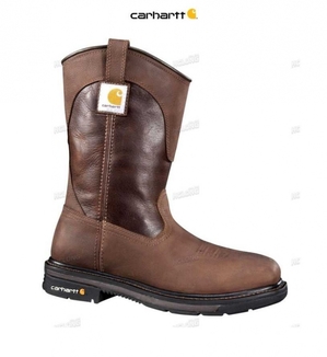 Marron Carhartt 11-Inch Square Steel Embout Wellington Boot - Danmark JJY-5396075