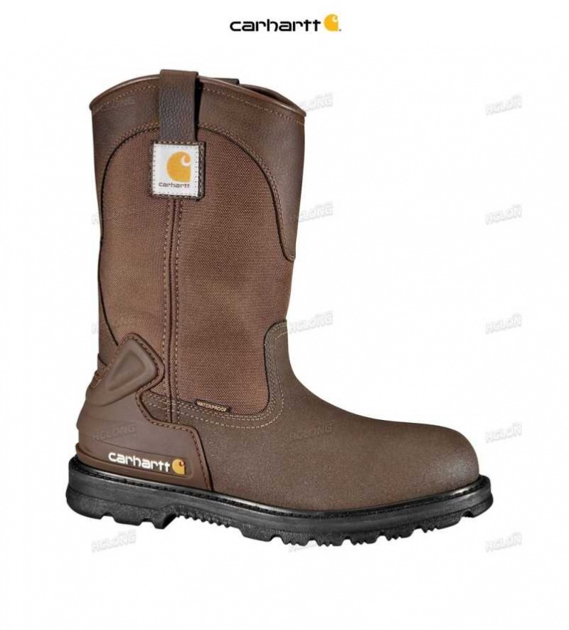 Marron Carhartt 11-Inch Steel Embout Wellington Boot - Danmark KYY-6575794