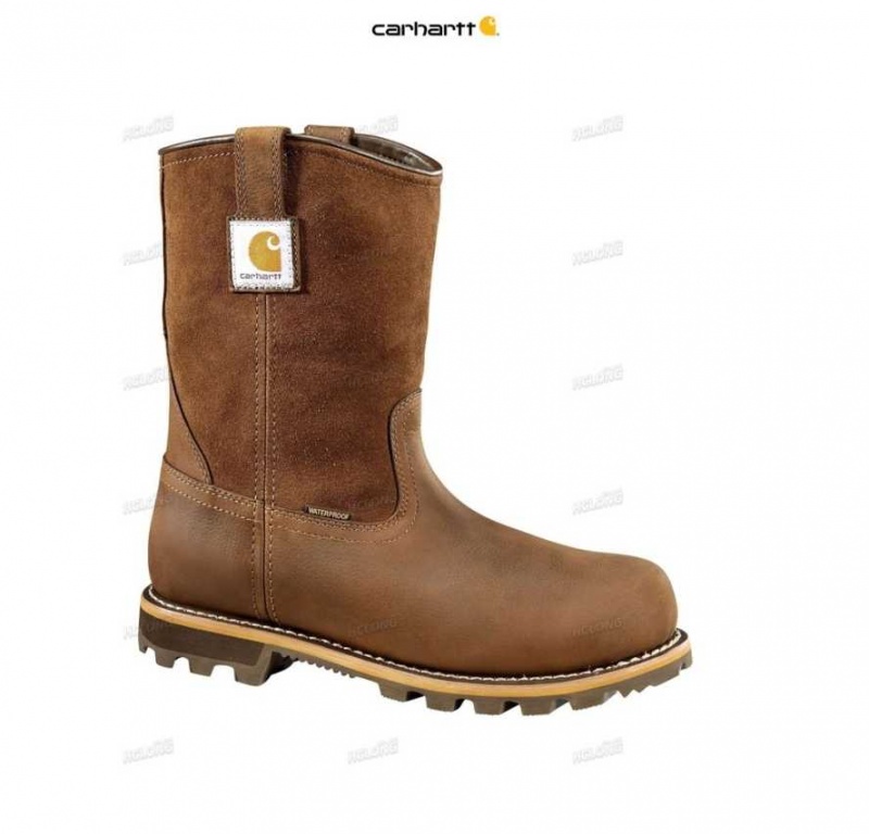 Marron Carhartt 10-Inch Carbon Nano Embout Wellington - Danmark DDC-9866858