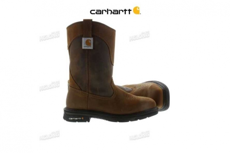 Marron Carhartt 11-Inch Square Steel Embout Wellington Boot - Danmark JJY-5396075