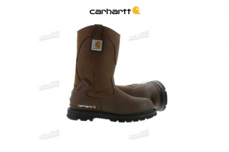 Marron Carhartt 11-Inch Steel Embout Wellington Boot - Danmark KYY-6575794