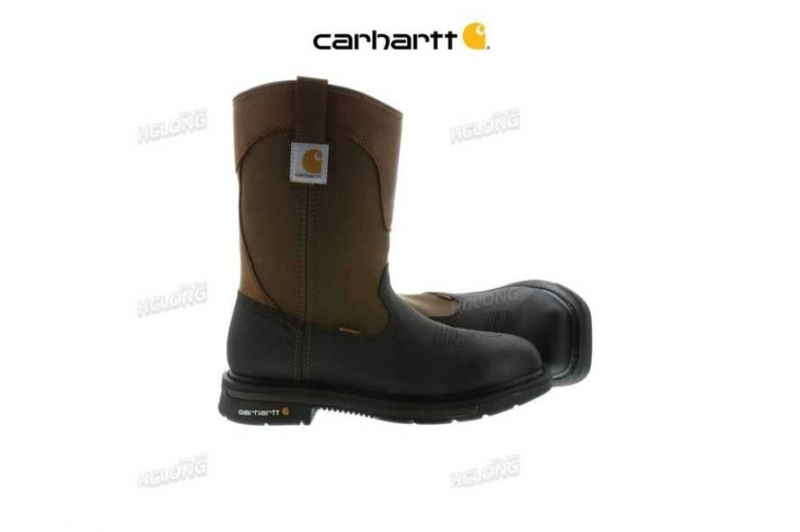 Marron Carhartt 11-Inch Square Steel Embout Wellington Boot - Danmark RGS-9356758