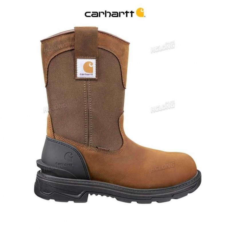 Marron Carhartt Ironwood 11-Inch Alloy Embout Wellington - Danmark SMD-0626664