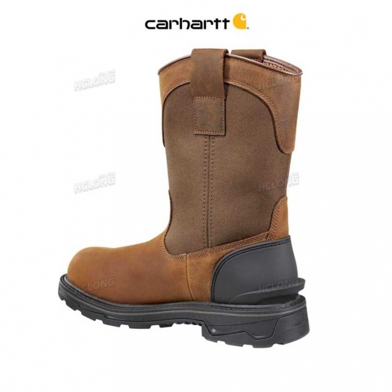 Marron Carhartt Ironwood 11-Inch Alloy Embout Wellington - Danmark SMD-0626664