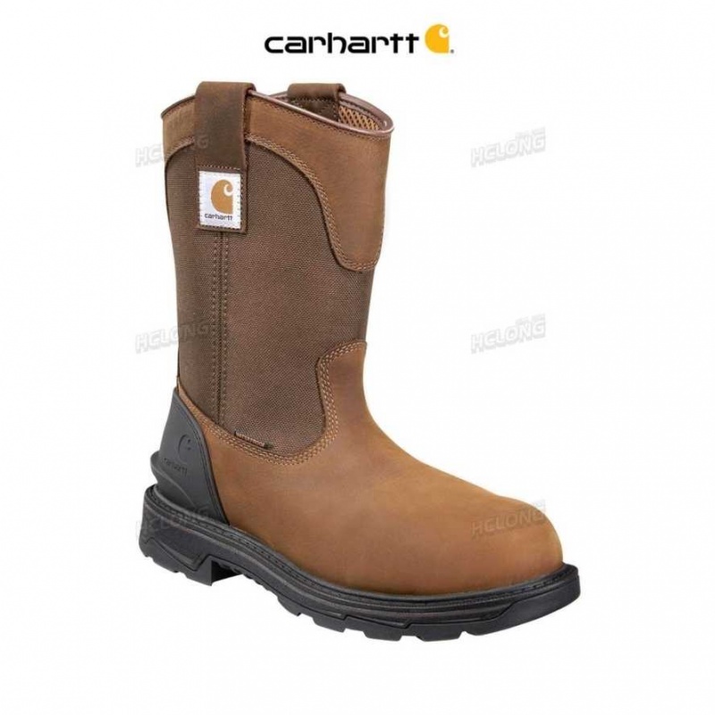 Marron Carhartt Ironwood 11-Inch Alloy Embout Wellington - Danmark SMD-0626664