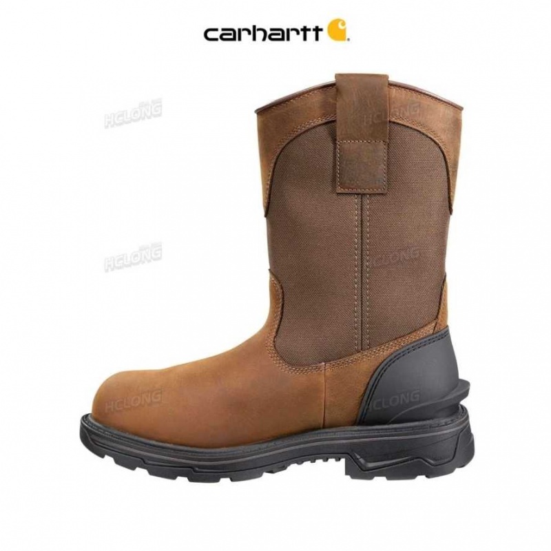 Marron Carhartt Ironwood 11-Inch Alloy Embout Wellington - Danmark SMD-0626664