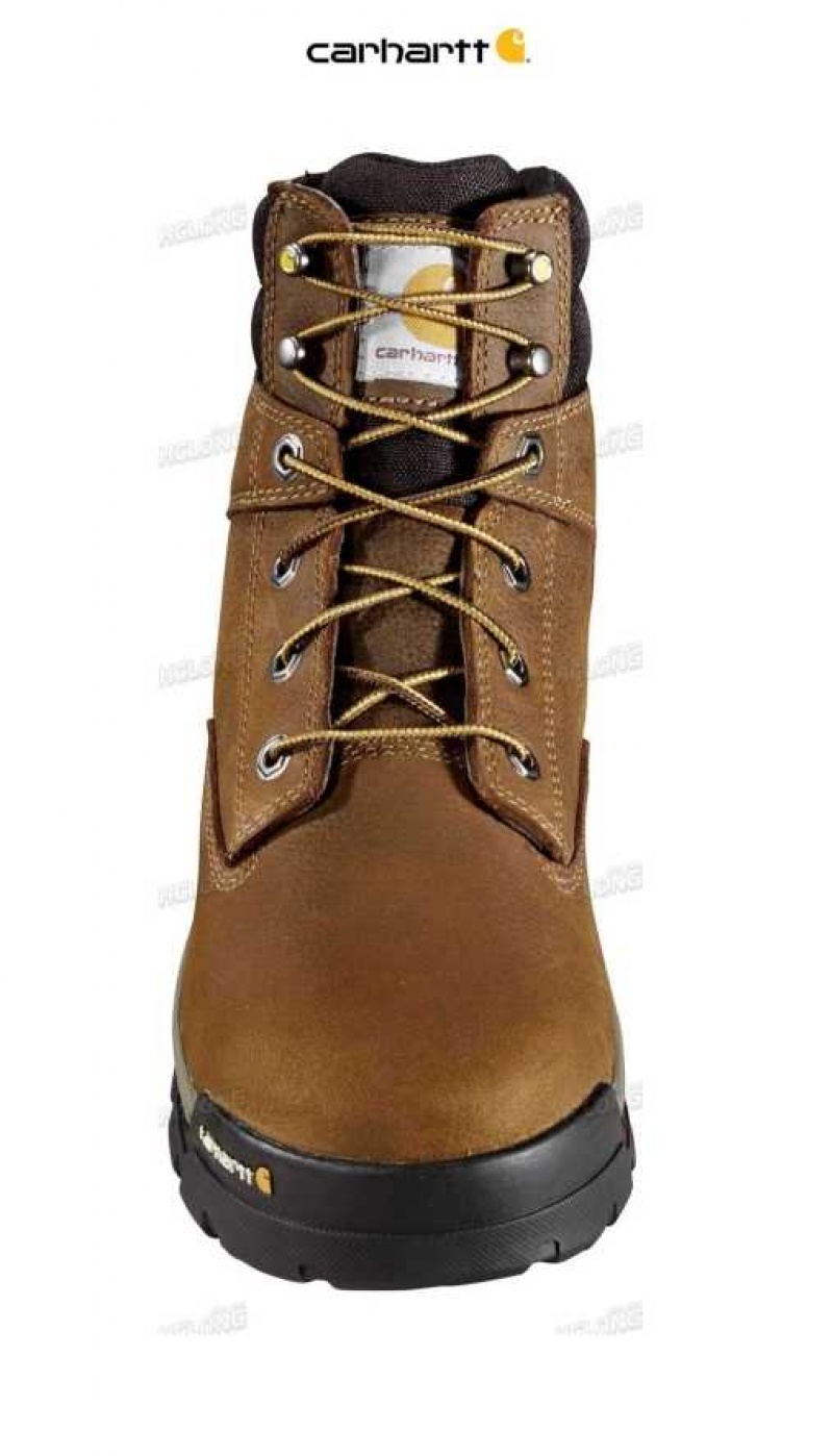 Marron Carhartt Ground Force 6-Inch Non-Sécurité Embout Travail Boot - Danmark BBC-4548171