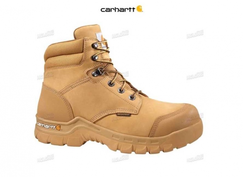 WHEAT NUBUCK Carhartt Rugged Flex 6-Inch Non-Sécurité Embout Travail Boot WHEAT - Danmark NRN-1922495