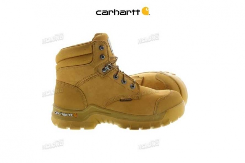 WHEAT NUBUCK Carhartt Rugged Flex 6-Inch Non-Sécurité Embout Travail Boot WHEAT - Danmark NRN-1922495