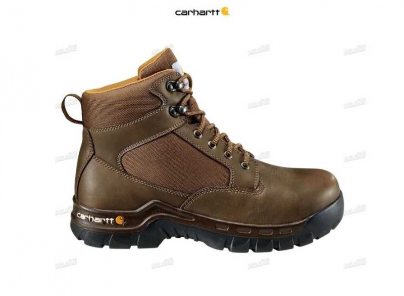 Marron Carhartt Rugged Flex 6-Inch Steel Embout Travail Boot - Danmark JKG-3711423