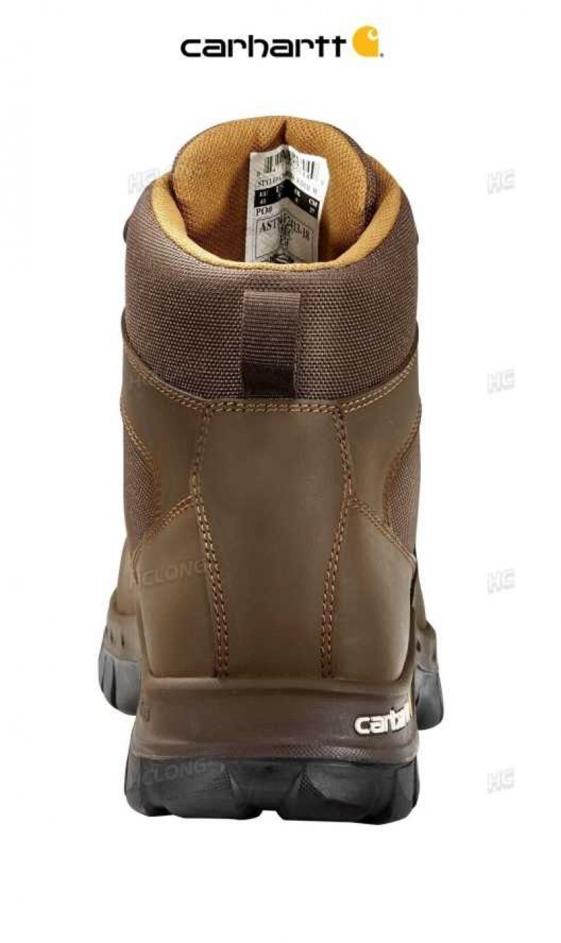 Marron Carhartt Rugged Flex 6-Inch Steel Embout Travail Boot - Danmark JKG-3711423