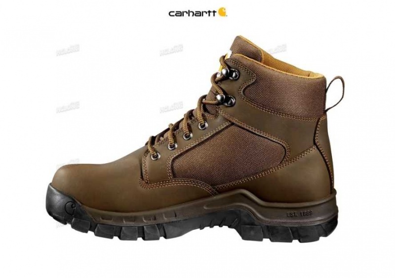 Marron Carhartt Rugged Flex 6-Inch Steel Embout Travail Boot - Danmark JKG-3711423