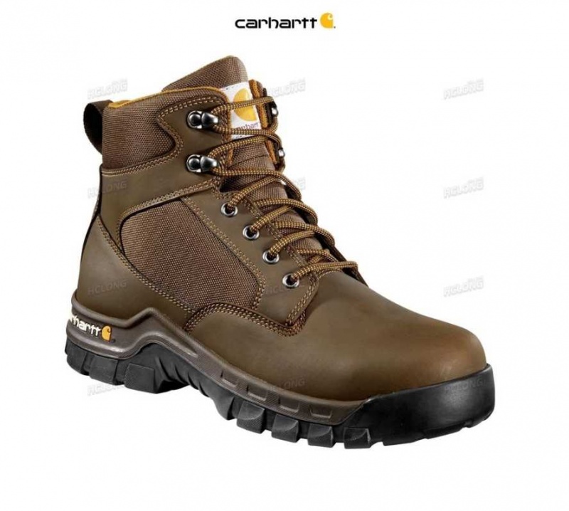 Marron Carhartt Rugged Flex 6-Inch Steel Embout Travail Boot - Danmark JKG-3711423