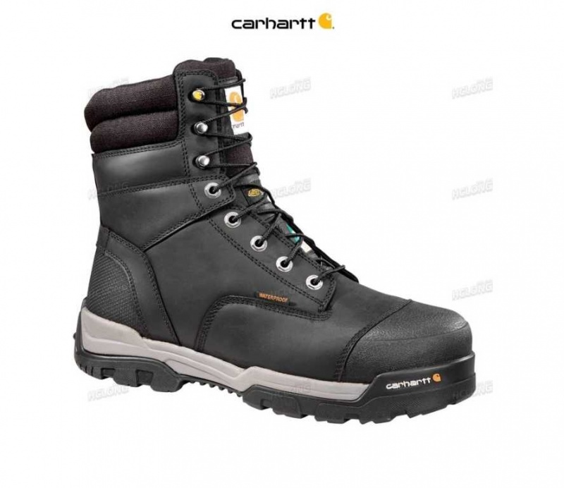 Noir Carhartt Ground Force 8-Inch Insulated Composite Embout Csa Travail Boot - Danmark LSV-4422821