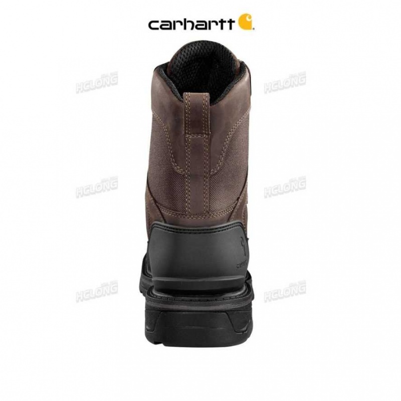 Marron Foncé Carhartt Ironwood Insulated 8-Inch Alloy Embout Travail Boot Marron - Danmark YAK-9900864