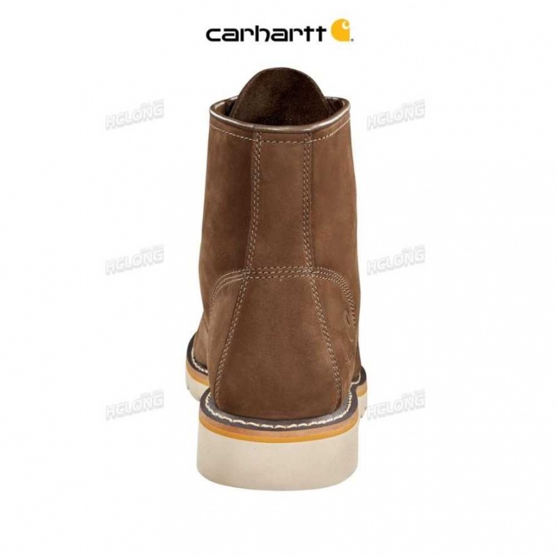 Marron Foncé Carhartt Legere 6-Inch Moc Non-Sécurité Embout Wedge Boot Marron - Danmark OCI-8642780