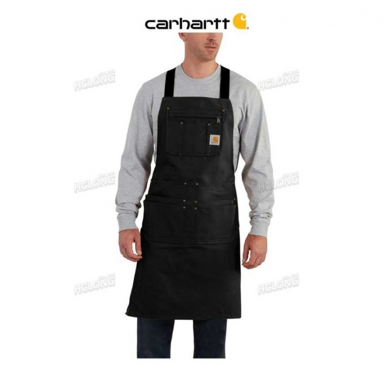 Noir Carhartt Firm Duck Apron - Danmark CID-4660910