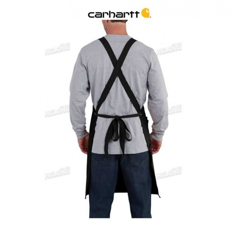 Noir Carhartt Firm Duck Apron - Danmark CID-4660910