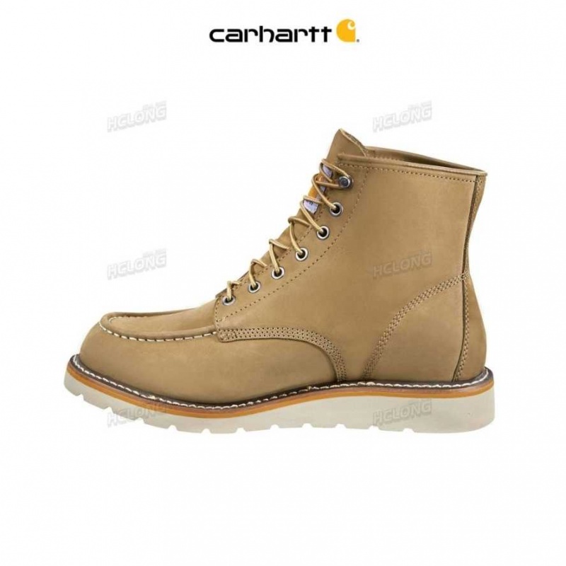 Kaki Carhartt Legere 6-Inch Moc Non-Sécurité Embout Wedge Boot - Danmark TGX-1112591