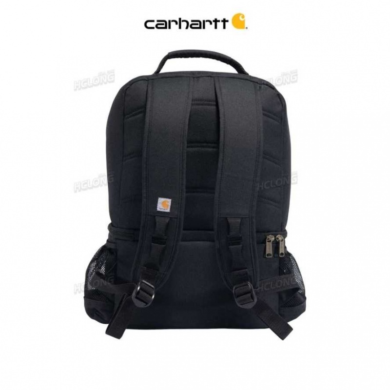 Noir Carhartt Insulated 24 Can Two Compartment Cooler Backpack - Danmark ZJP-8118651