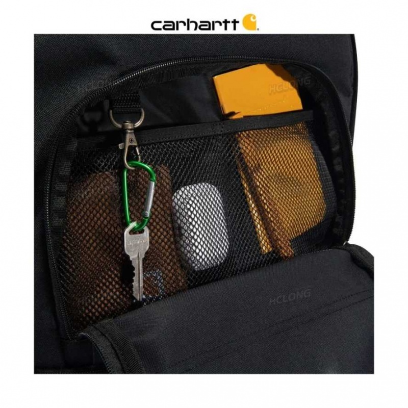 Noir Carhartt Insulated 24 Can Two Compartment Cooler Backpack - Danmark ZJP-8118651