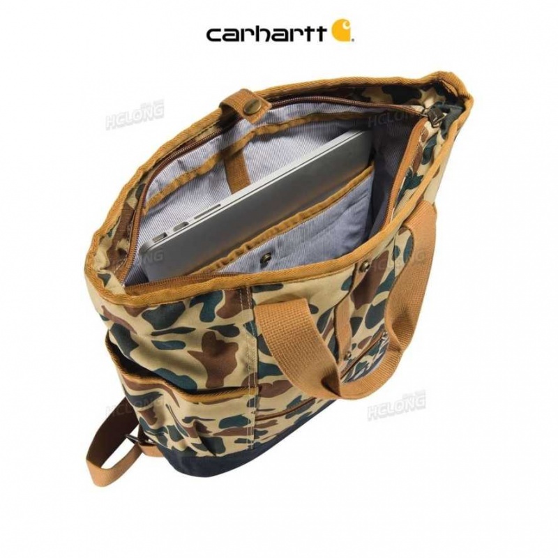 Camouflage Carhartt Convertible Backpack Tote - Danmark ZZS-1772154