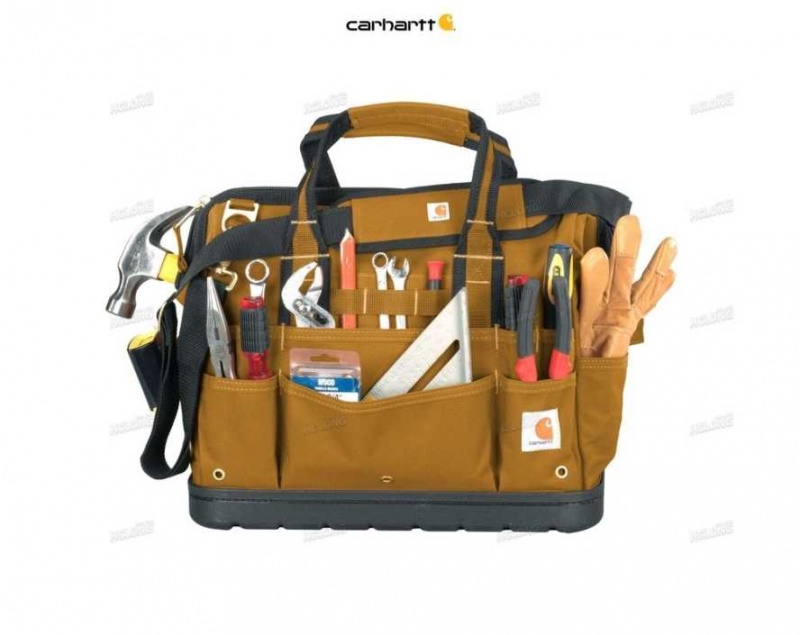 Marron Carhartt Legacy 16 Tool Bag w Molded Base - Danmark JZW-8991612