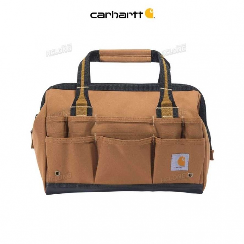 Marron Carhartt 14-Inch 25 Pocket Heavyweight Tool Bag - Danmark VFH-9867182