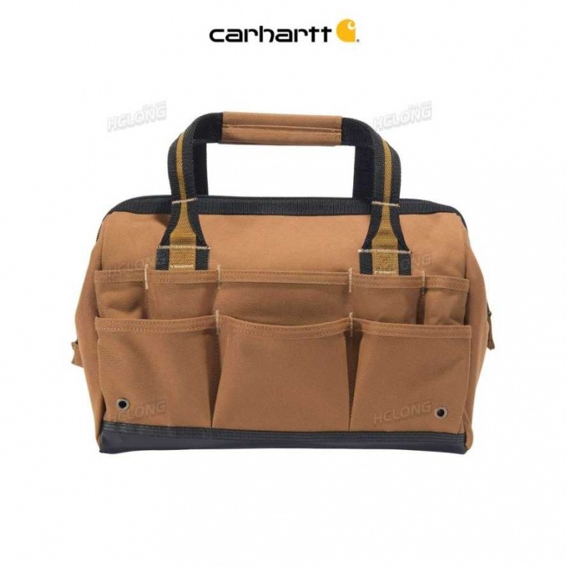 Marron Carhartt 14-Inch 25 Pocket Heavyweight Tool Bag - Danmark VFH-9867182