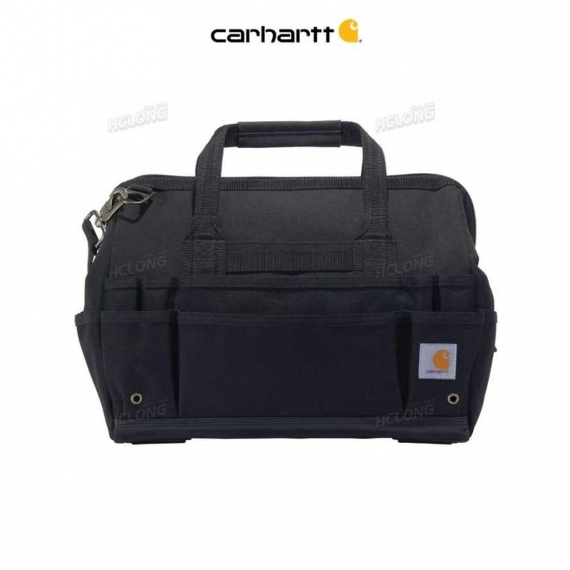 Noir Carhartt 16-Inch 30 Pocket Heavyweight Tool Bag - Danmark RPQ-1594012