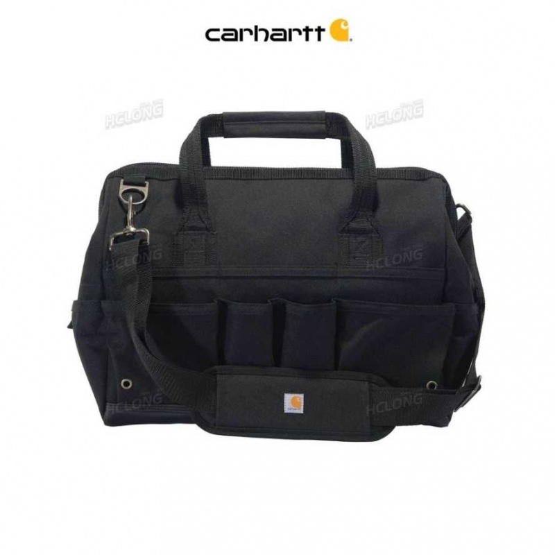 Noir Carhartt 16-Inch 30 Pocket Heavyweight Tool Bag - Danmark RPQ-1594012