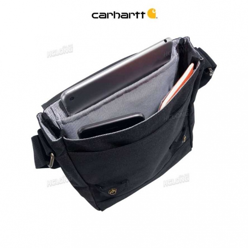 Noir Carhartt Cross Body Snap Bag - Danmark DOR-5910366