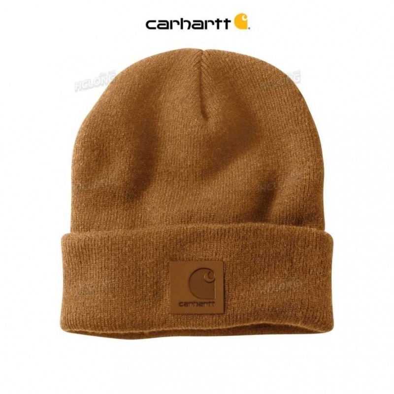 Marron Carhartt Tonal Patch Beanie - Danmark VET-1587048