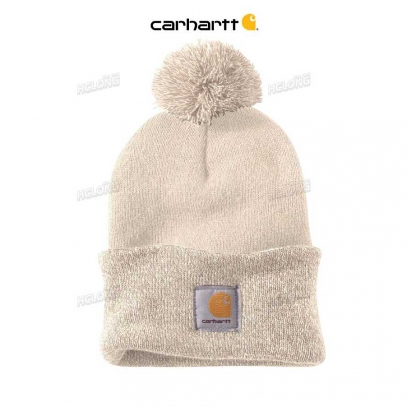 Blanche Carhartt Knit Pom-Pom Cuffed Beanie - Danmark DSZ-7551202