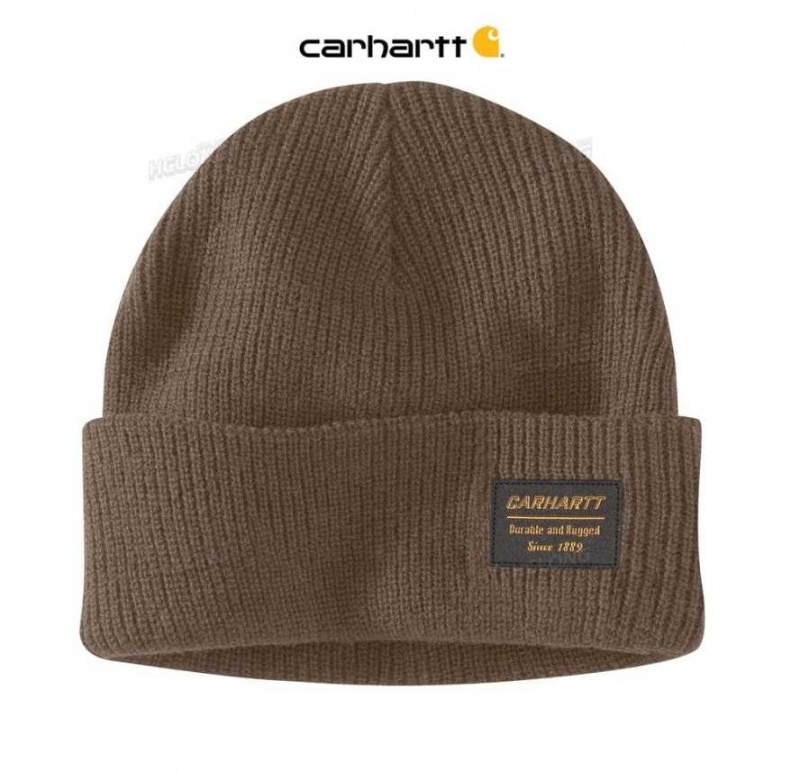 Cafe Carhartt Knit Rugged Patch Beanie - Danmark EZW-1616560