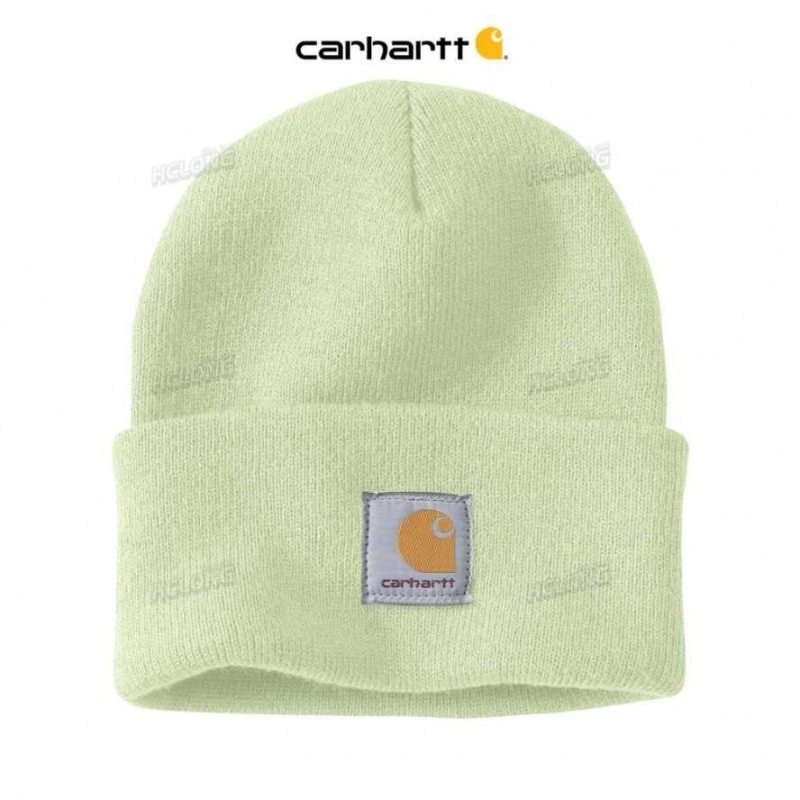 Hint of Lime Carhartt Knit Cuffed Beanie Hint of - Danmark QGC-4624798