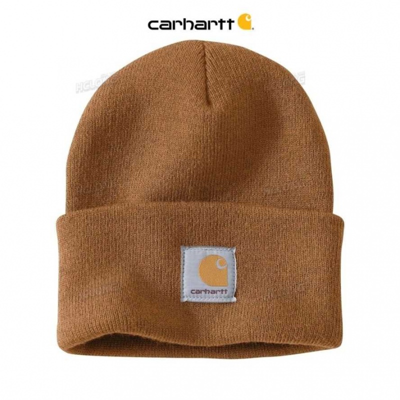 Marron Carhartt Knit Cuffed Beanie - Danmark EAP-7096054