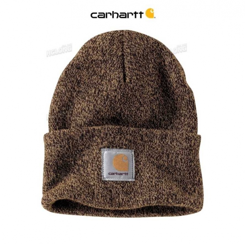 Marron Foncé Carhartt Knit Cuffed Beanie Marron - Danmark LUX-9770741