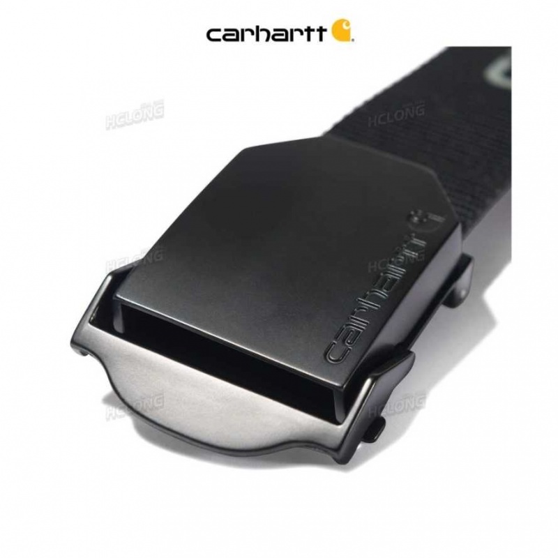 Noir Carhartt Signature Webbing Belt - Danmark FQW-0544173