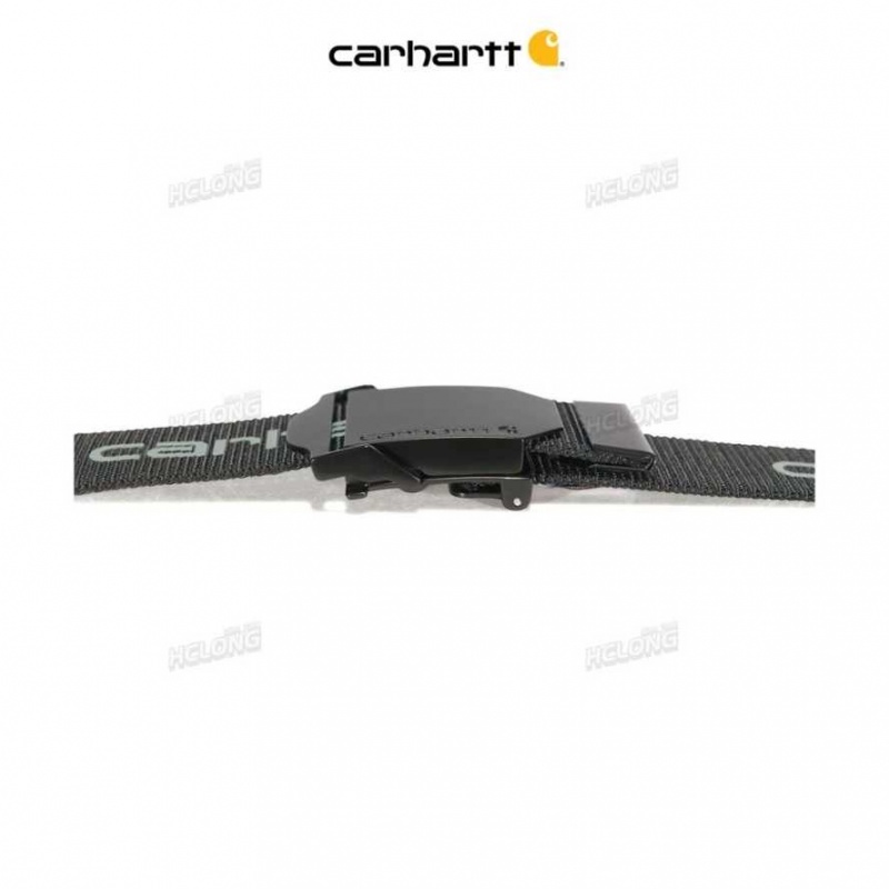 Noir Carhartt Signature Webbing Belt - Danmark FQW-0544173