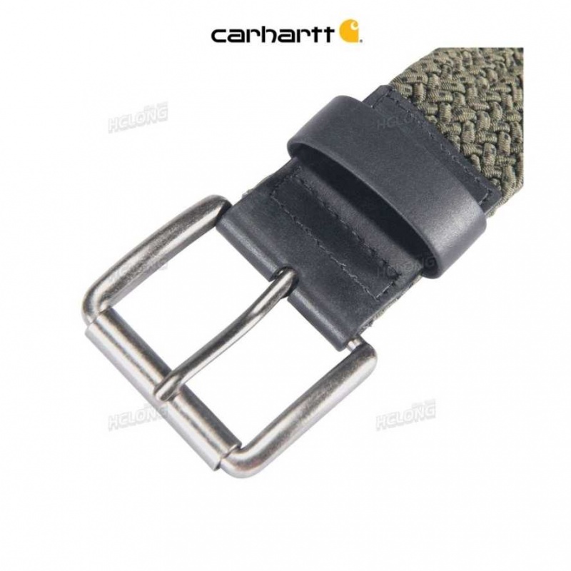 Vert Carhartt Rugged Flex Nylon Cord Braided Belt - Danmark XAV-7173923