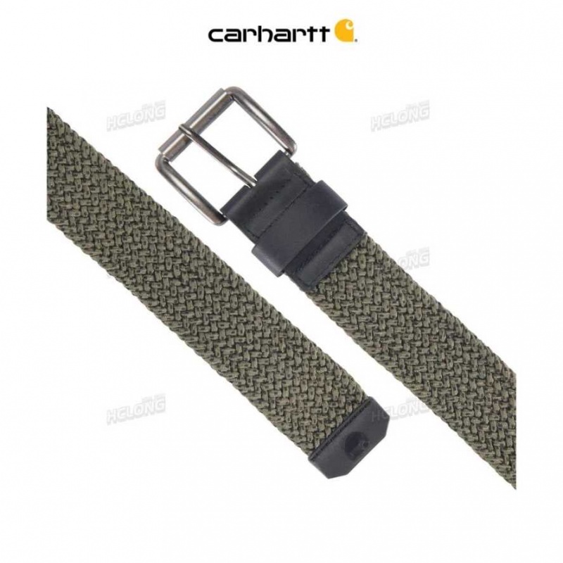 Vert Carhartt Rugged Flex Nylon Cord Braided Belt - Danmark XAV-7173923