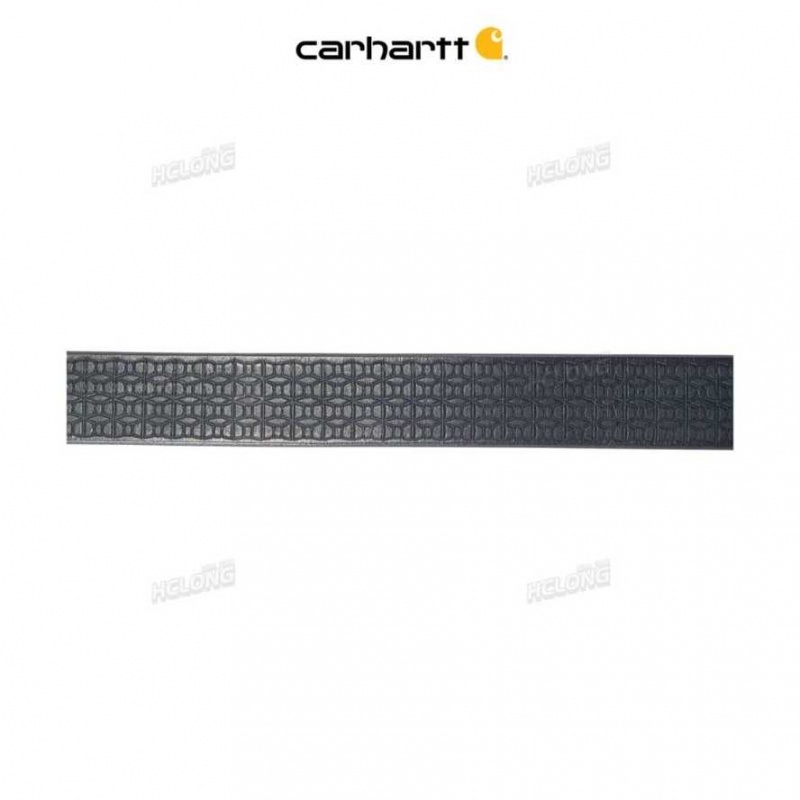 Noir Carhartt Saddle Cuir Basketweave Belt - Danmark MNY-5522016