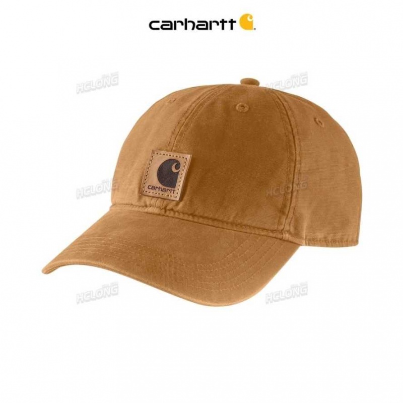 Marron Carhartt Tela Cap - Danmark NTP-7913602