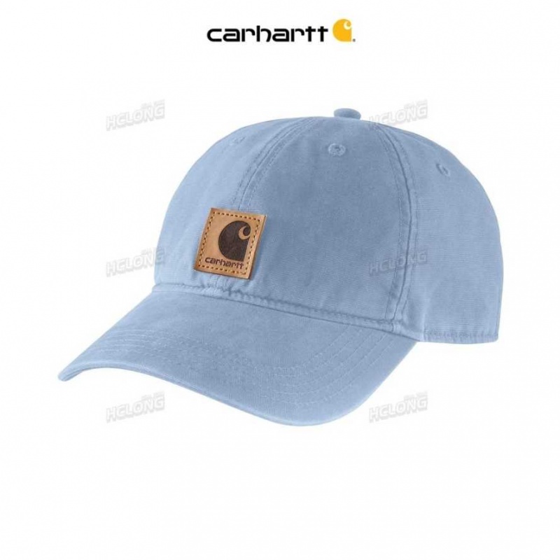 Bleu Carhartt Tela Cap - Danmark BUZ-2763921