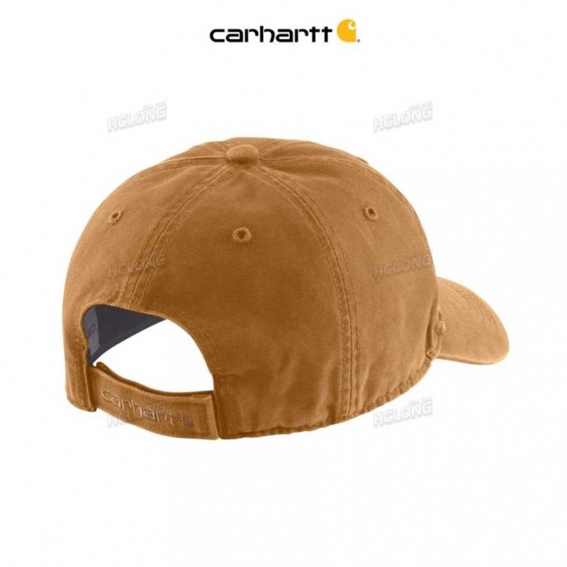 Marron Carhartt Tela Cap - Danmark NTP-7913602