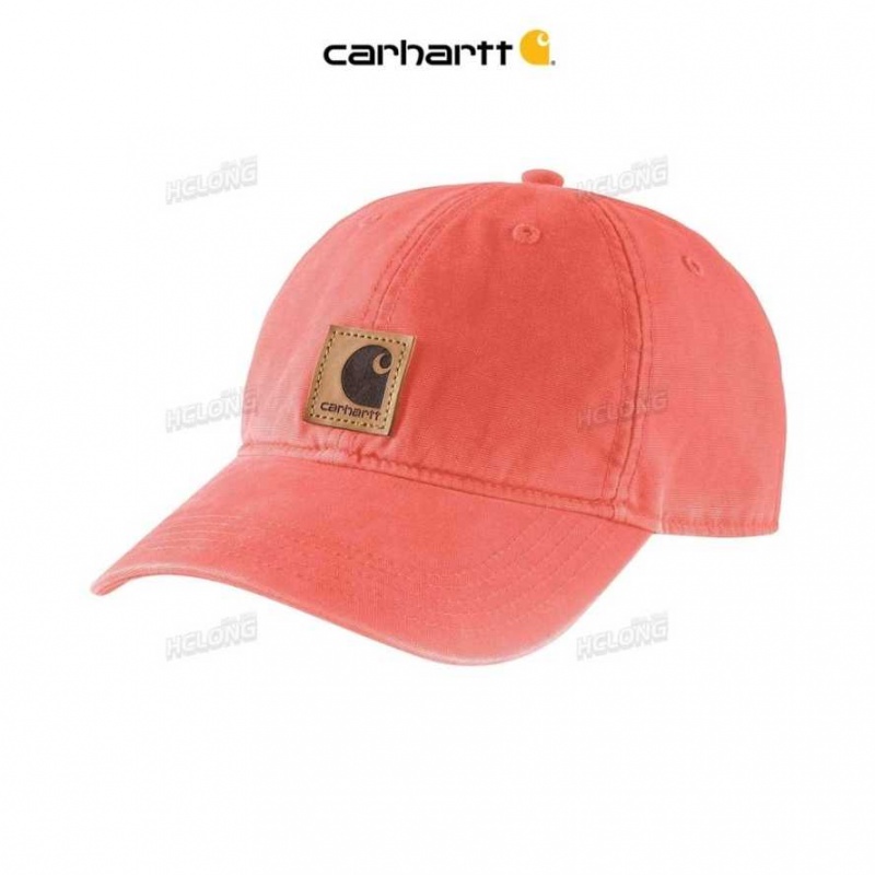 Corail Carhartt Tela Cap - Danmark FUL-4284608